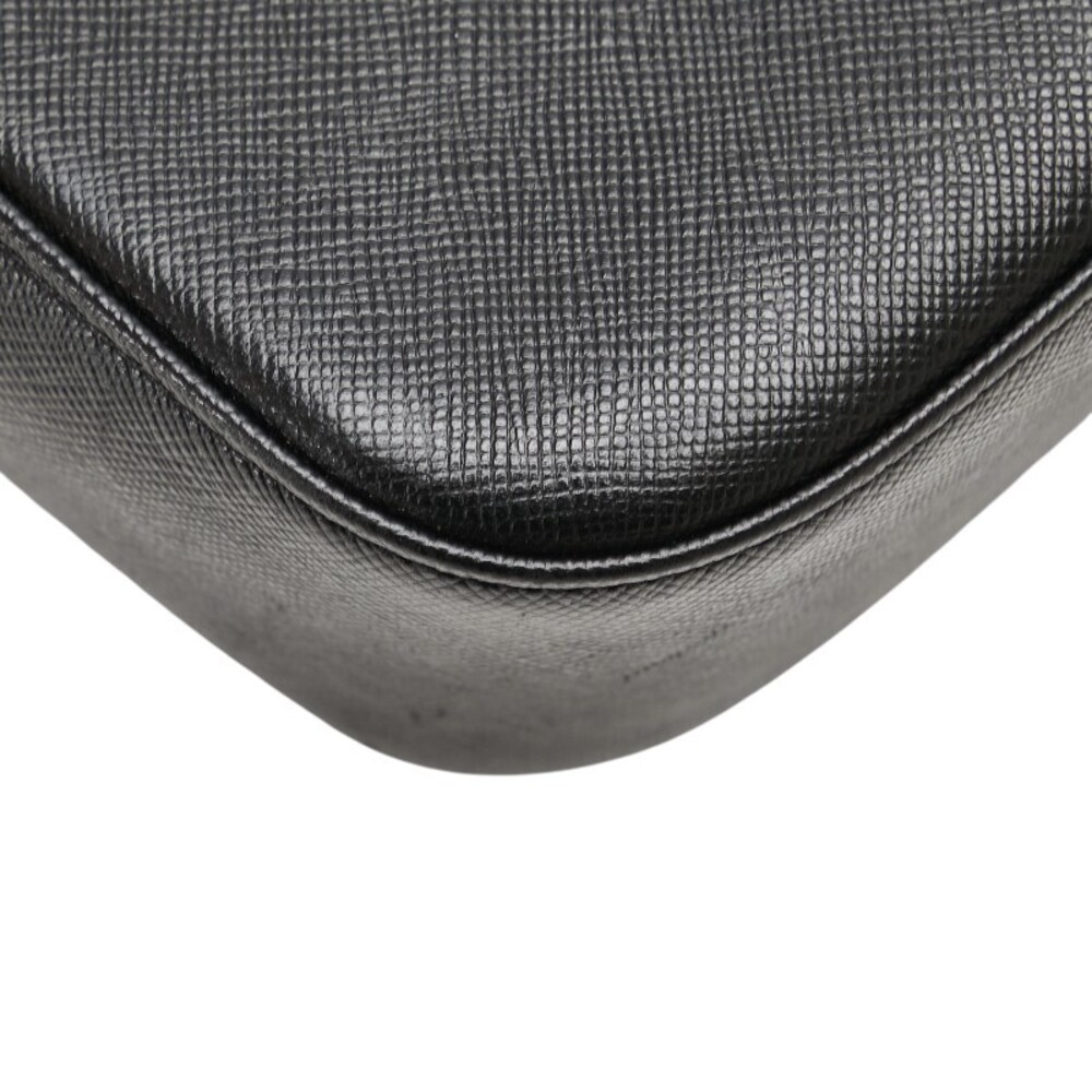 Burberry Nova Check Hobo Shoulder Bag Black Leather - Picture 7 of 9